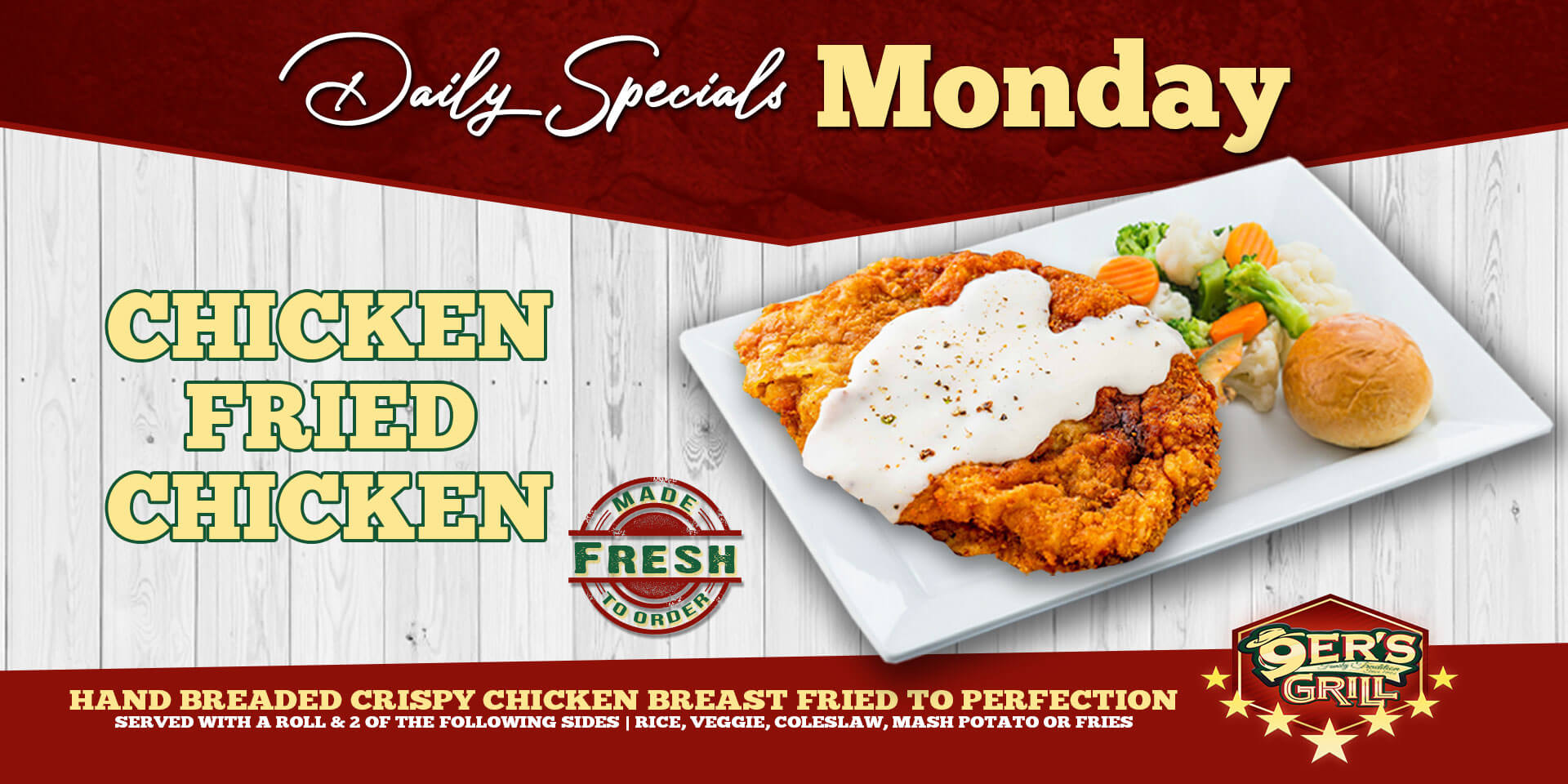 9ers Grill Daily Specials