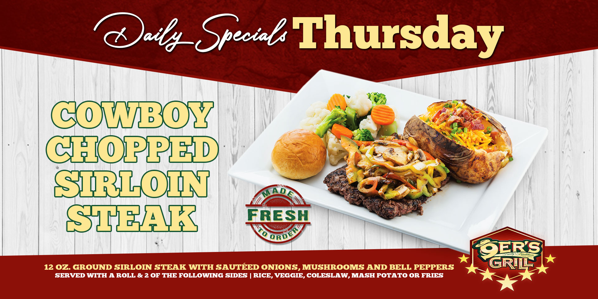 9ers Grill Daily Specials